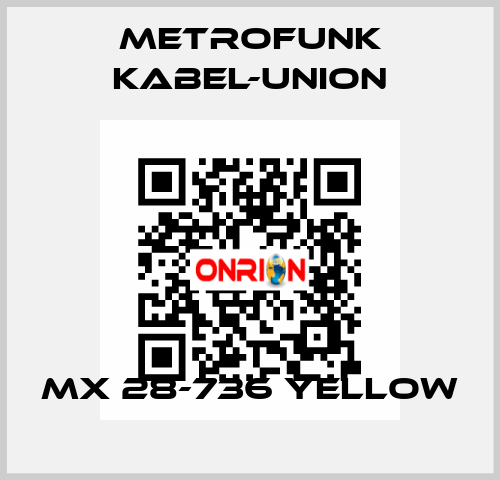 MX 28-736 yellow METROFUNK KABEL-UNION