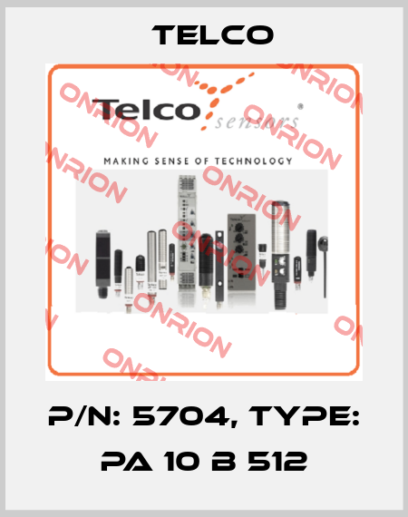 p/n: 5704, Type: PA 10 B 512 Telco