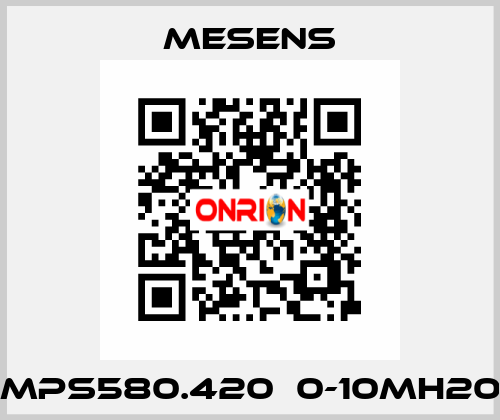 MPS580.420  0-10mH20 Mesens