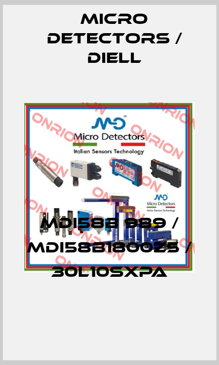 MDI58B 989 / MDI58B1800Z5 / 30L10SXPA
 Micro Detectors / Diell