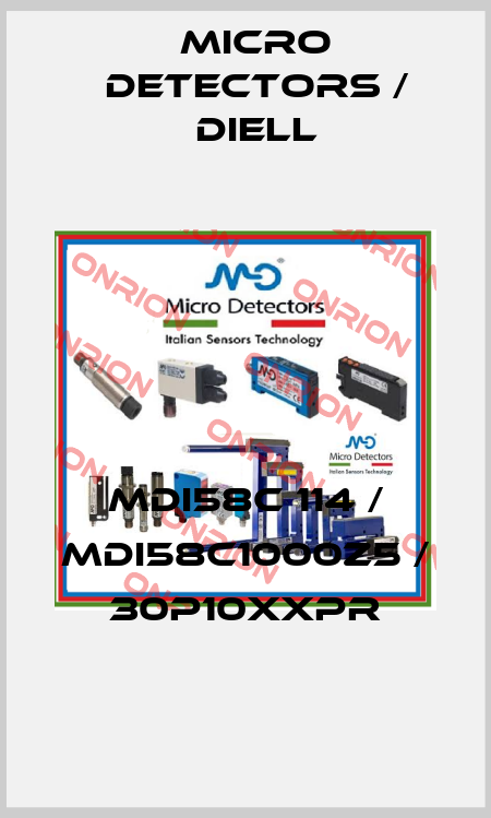MDI58C 114 / MDI58C1000Z5 / 30P10XXPR
 Micro Detectors / Diell