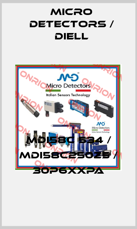 MDI58C 534 / MDI58C250Z5 / 30P6XXPA
 Micro Detectors / Diell