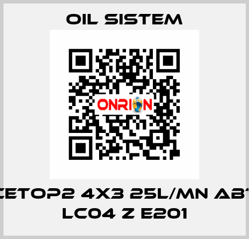 Cetop2 4x3 25l/mn ABT LC04 Z E201 Oil Sistem