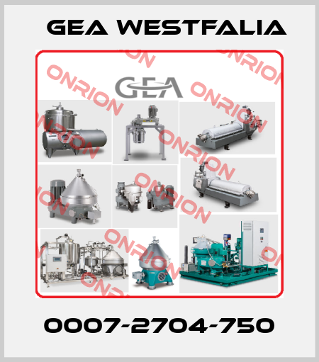 0007-2704-750 Gea Westfalia