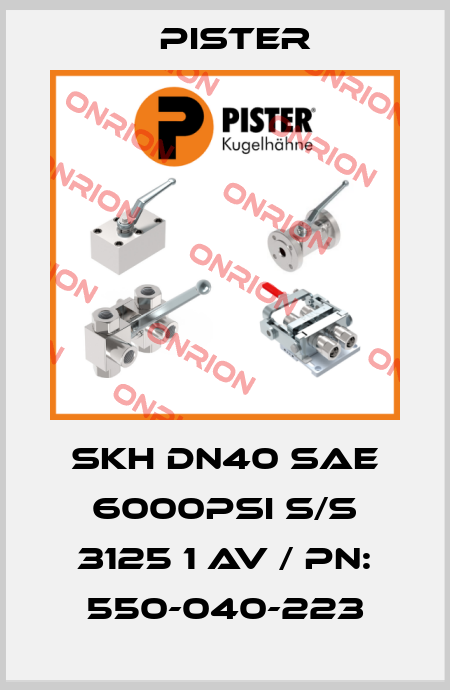SKH DN40 SAE 6000psi S/S 3125 1 AV / PN: 550-040-223 Pister