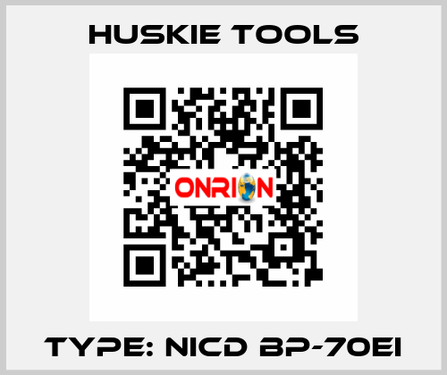 TYPE: Nicd BP-70EI Huskie Tools