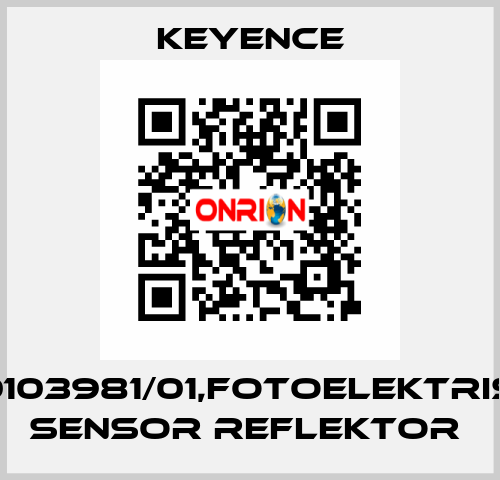 R-5,50103981/01,FOTOELEKTRISCHER SENSOR REFLEKTOR  Keyence