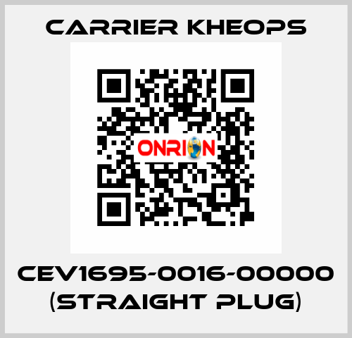 CEV1695-0016-00000 (straight plug) Carrier Kheops