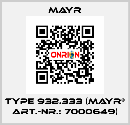 Type 932.333 (mayr® Art.-Nr.: 7000649) Mayr