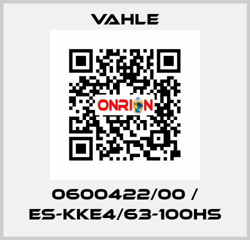 0600422/00 / ES-KKE4/63-100HS Vahle