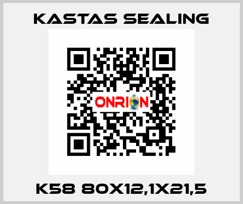 K58 80X12,1X21,5 Kastas Sealing