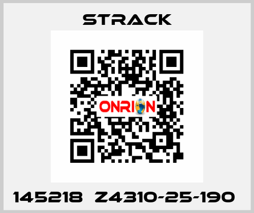 145218  Z4310-25-190  Strack