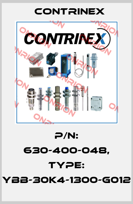 p/n: 630-400-048, Type: YBB-30K4-1300-G012 Contrinex