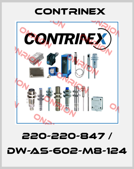 220-220-847 / DW-AS-602-M8-124 Contrinex