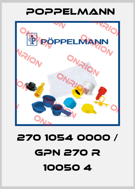 270 1054 0000 / GPN 270 R 10050 4 Poppelmann