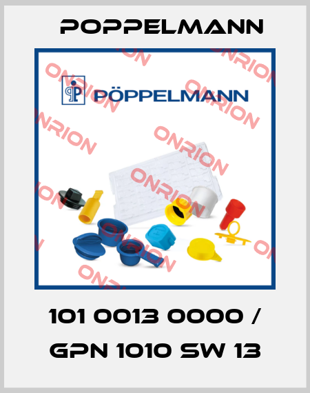 101 0013 0000 / GPN 1010 SW 13 Poppelmann