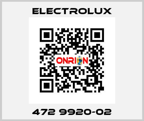 472 9920-02 Electrolux