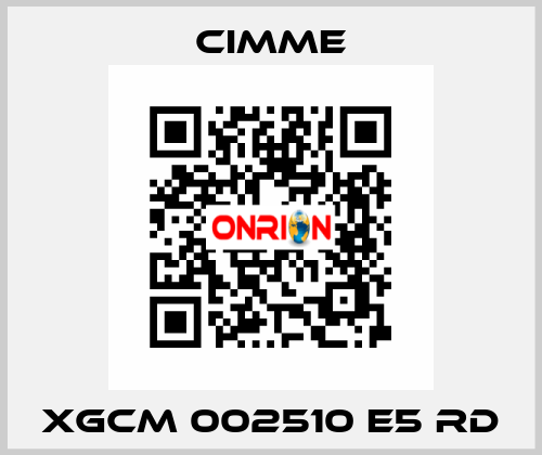 XGCM 002510 E5 RD Cimme