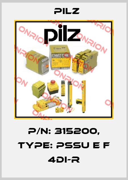 p/n: 315200, Type: PSSu E F 4DI-R Pilz