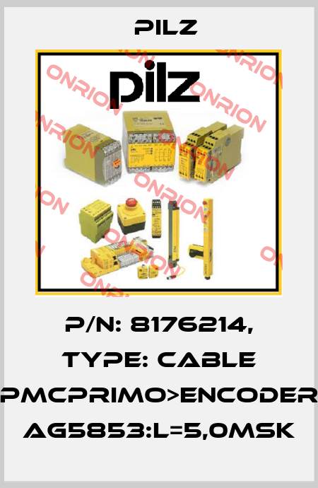 p/n: 8176214, Type: Cable PMCprimo>Encoder AG5853:L=5,0mSK Pilz