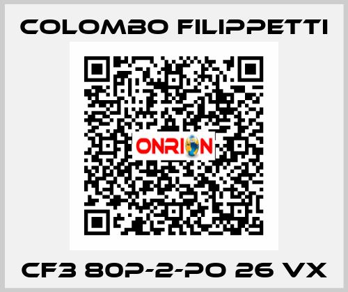 CF3 80P-2-PO 26 VX Colombo Filippetti