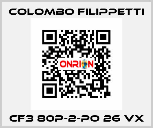 CF3 80P-2-PO 26 VX Colombo Filippetti