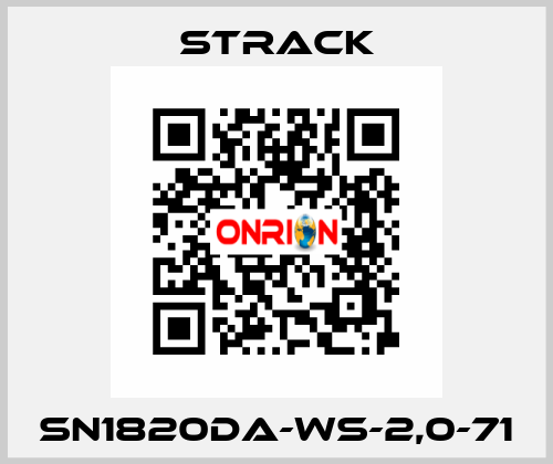 SN1820DA-WS-2,0-71 Strack