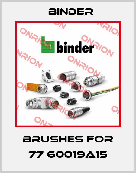Brushes for 77 60019A15 Binder