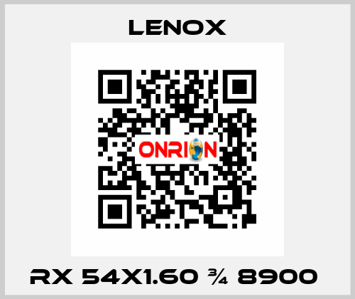 RX 54X1.60 ¾ 8900  Lenox