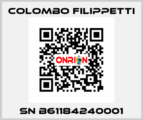 SN B61184240001 Colombo Filippetti