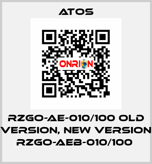 RZGO-AE-010/100 old version, new version RZGO-AEB-010/100  Atos