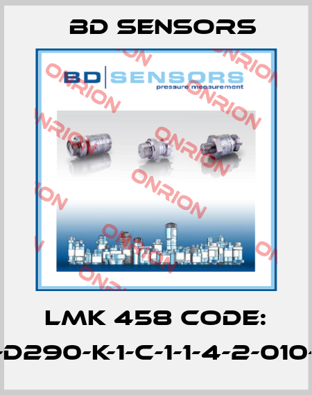 LMK 458 Code: 768-D290-K-1-C-1-1-4-2-010-000 Bd Sensors