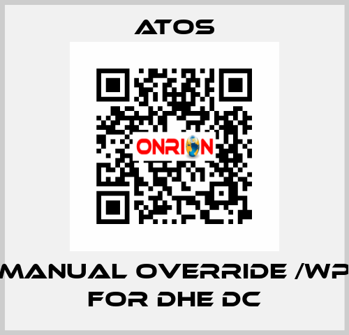 Manual override /WP for DHE DC Atos