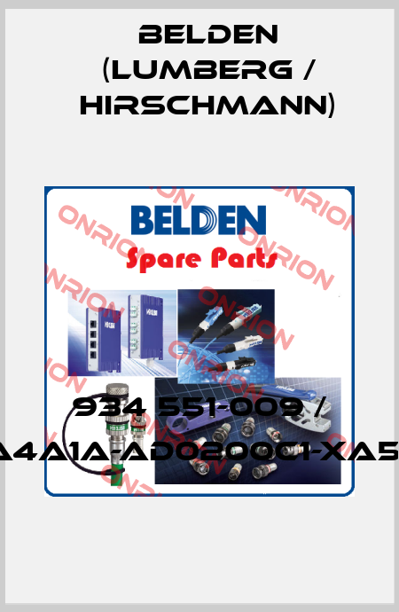 934 551-009 / E12-AA4A1A-AD0200C1-XA500-AC Belden (Lumberg / Hirschmann)