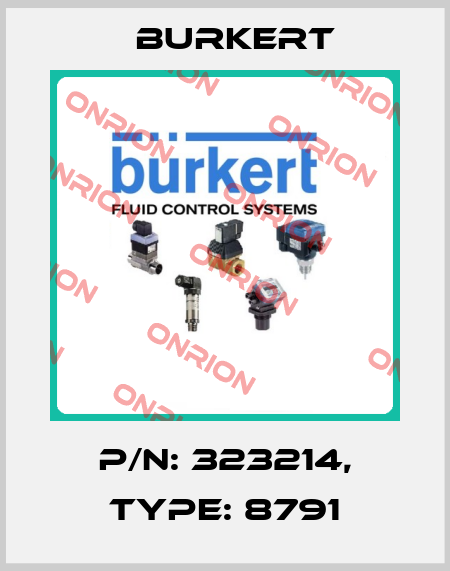 P/N: 323214, Type: 8791 Burkert