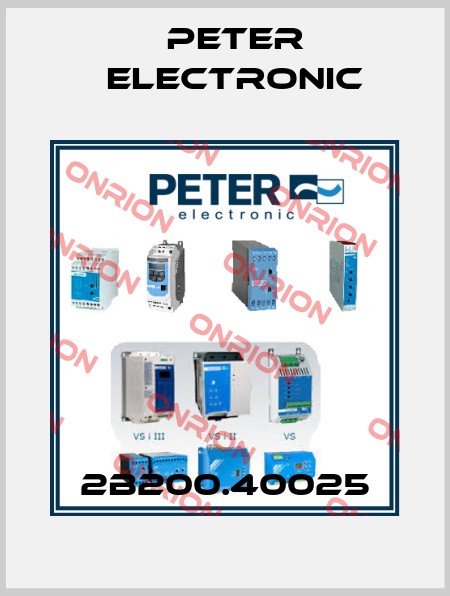  2B200.40025 Peter Electronic