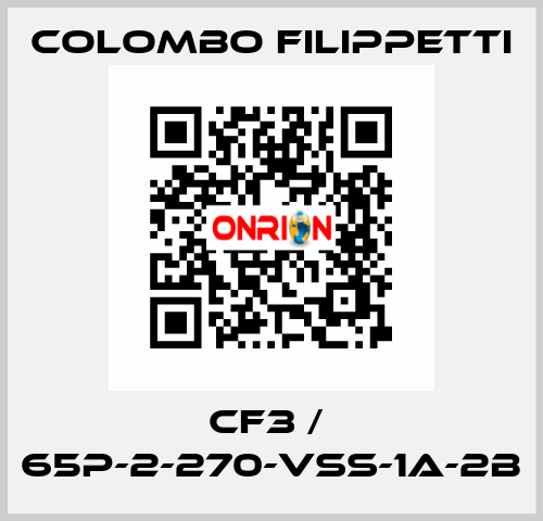 CF3 /  65P-2-270-VSS-1A-2B Colombo Filippetti