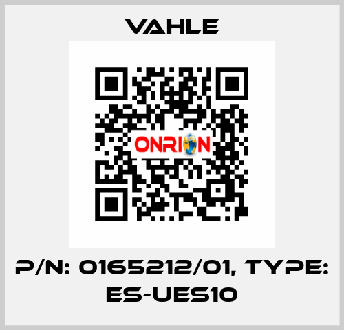 P/n: 0165212/01, Type: ES-UES10 Vahle