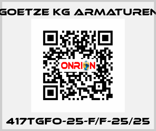 417tGFO-25-f/f-25/25 Goetze KG Armaturen