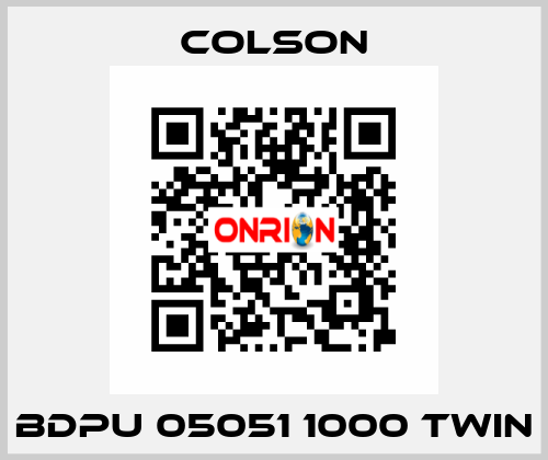 BDPU 05051 1000 TWIN Colson