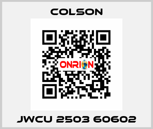 JWCU 2503 60602 Colson