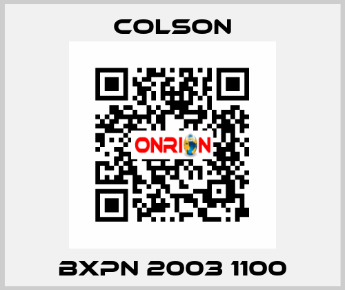 BXPN 2003 1100 Colson