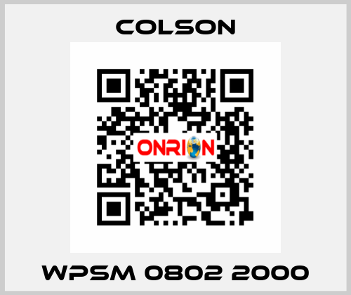 WPSM 0802 2000 Colson