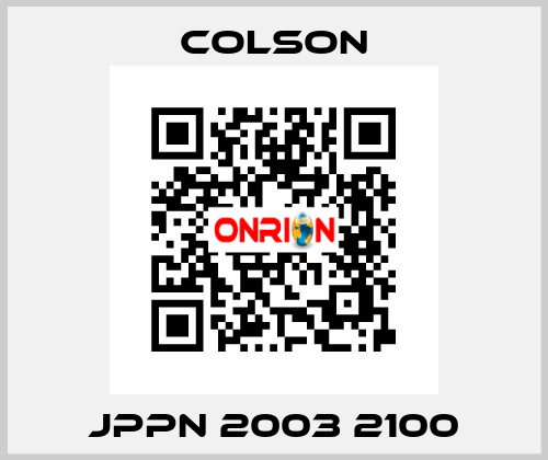 JPPN 2003 2100 Colson