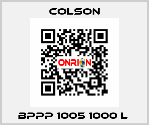 BPPP 1005 1000 L  Colson