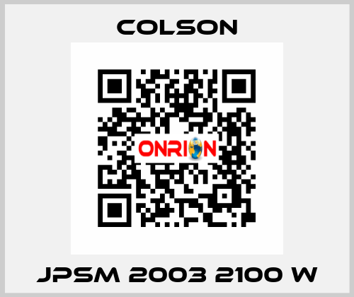 JPSM 2003 2100 W Colson