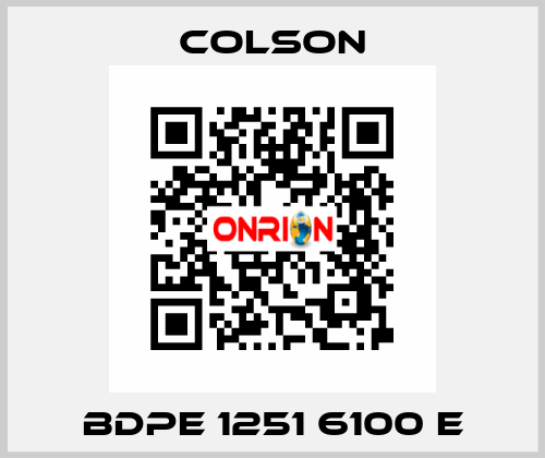 BDPE 1251 6100 E Colson