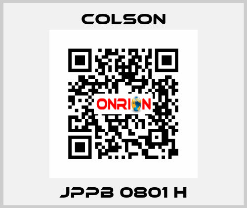 JPPB 0801 H Colson