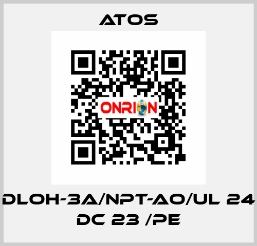 DLOH-3A/NPT-AO/UL 24 DC 23 /PE Atos