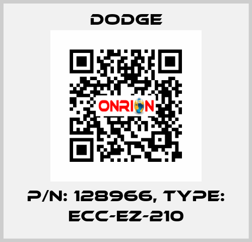 p/n: 128966, Type: ECC-EZ-210 Dodge